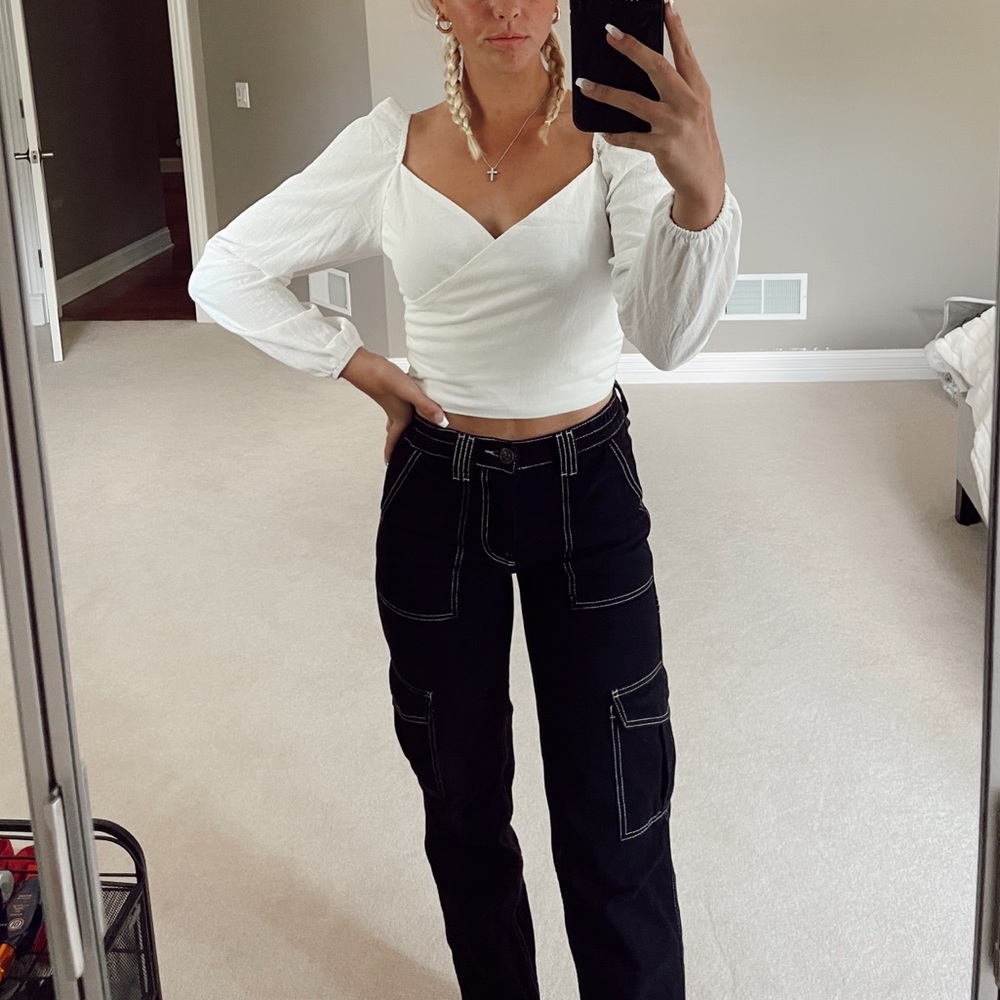 SHEIN puff sleeve shirt